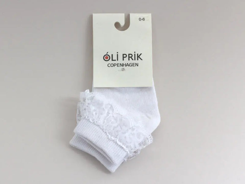Baby Socks with Lace Oli Prik Copenhagen